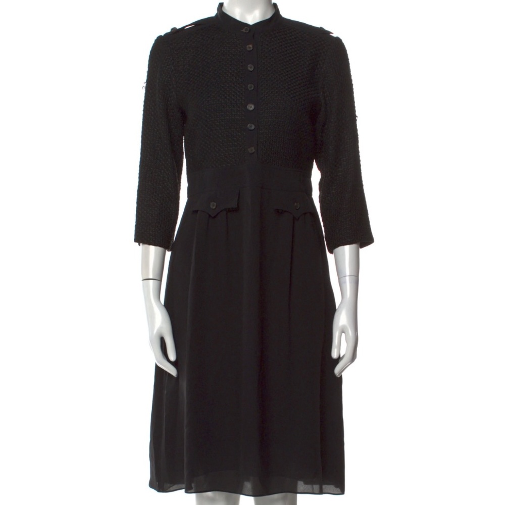 BURBERRY Silk Knee-Length Dress